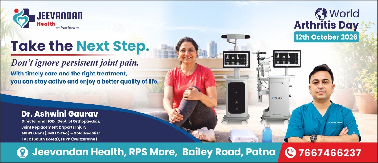 World Arthritis Day at Jeevandan Health: Reclaiming Your Freedom of Movement with Compassion and Advanced Care